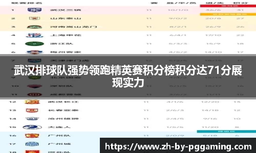 武汉排球队强势领跑精英赛积分榜积分达71分展现实力